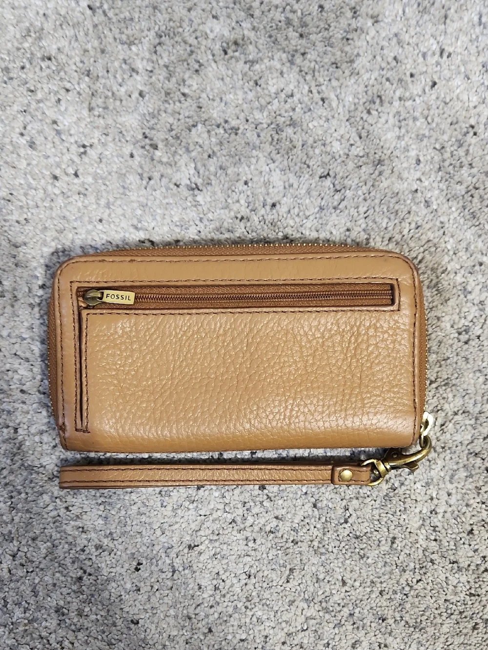 Fossil Madison Zip Around Clutch Wallet in Saddle